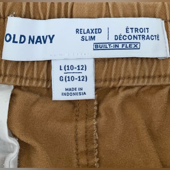 Old Navy Boy’s Built-In-Flex, Relaxed Slim, Cargo Pant, Size L (10-12) - Picture 4 of 5